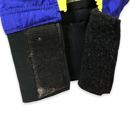 Vintage WILD THINGS Ski Snow Suit in Blue and Neon Yellow - Picture 10 of 15